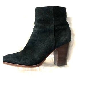 Sam Edelman black suede heeled booties